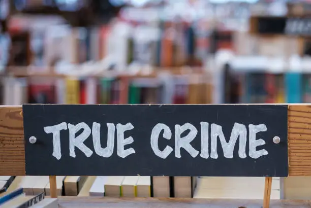 The True Crime Section Of A Bookstore