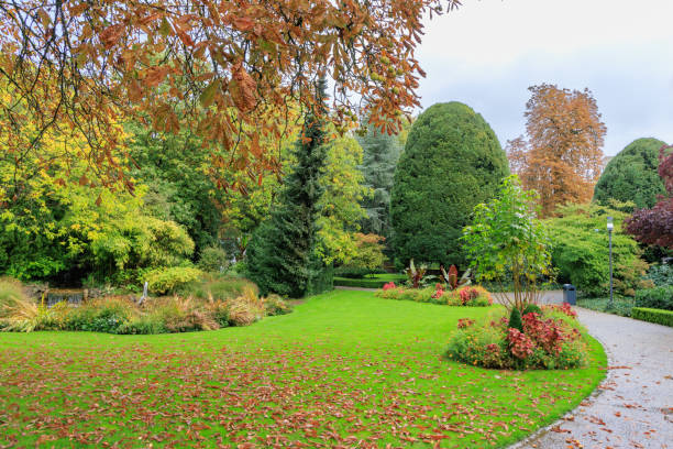 paysage urbain luxembourg stadt - jardin luxembourg photos et images de collection