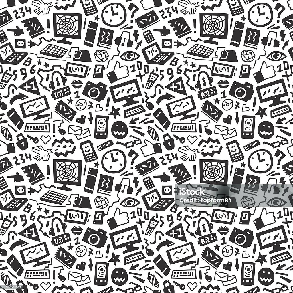 Technology Pattern Stock Technology Pattern Stock Illustration - Download Image Now - Abstract ...