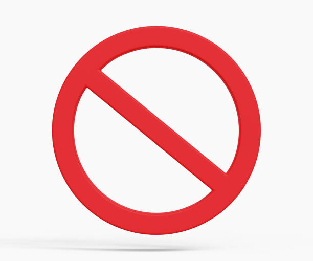 istock 3D ban icon. Stop sign. Ban symbol. No entry concept. Cancel, delete, embargo, exit, interdict, Negative, forbidden, no icon. 3d illustration 1686758271