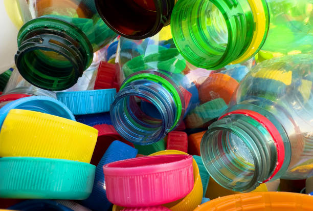 istock Plastic Recycling. Water bottles and plastic Bottle Caps for Recycling. 1686791841