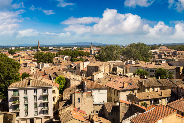 istock Panoramic aerial view of Avignon 1686830172
