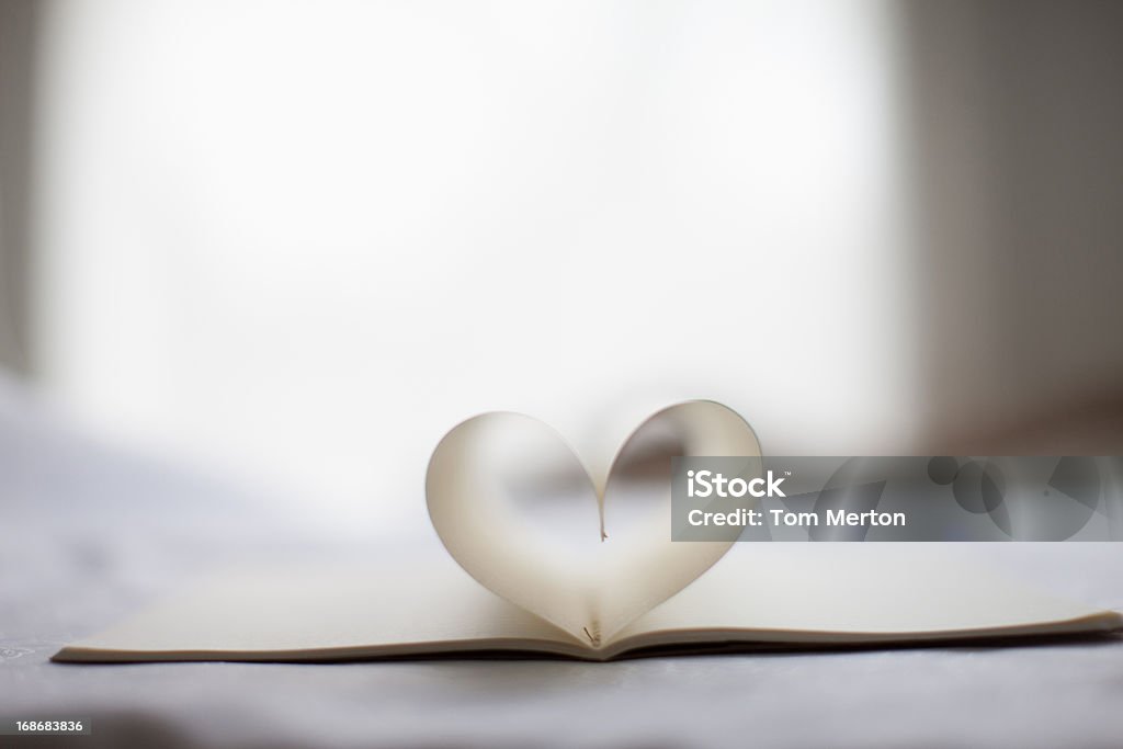 pages de portable en forme de cœur - Photo de Amour libre de droits