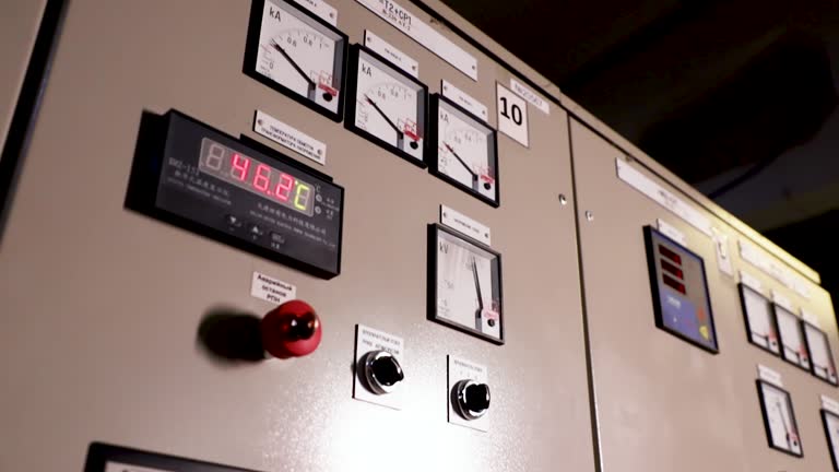 Control Panels in Electrical station