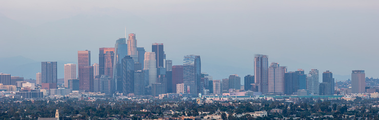 Los Angeles skyline viewed from Baldwin Hills