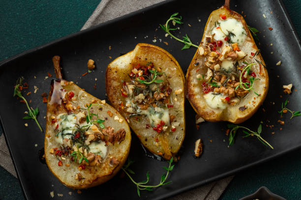 istock Baked Pears with Blue Cheese, Walnuts and Honey 1686973943
