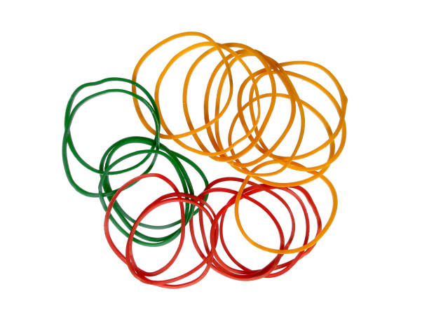 istock Rubber band isolated on white background. Colorful rubber band on white background 1686983529