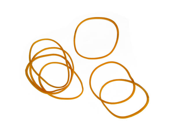 istock Rubber band isolated on white background. Colorful rubber band on white background 1686983533
