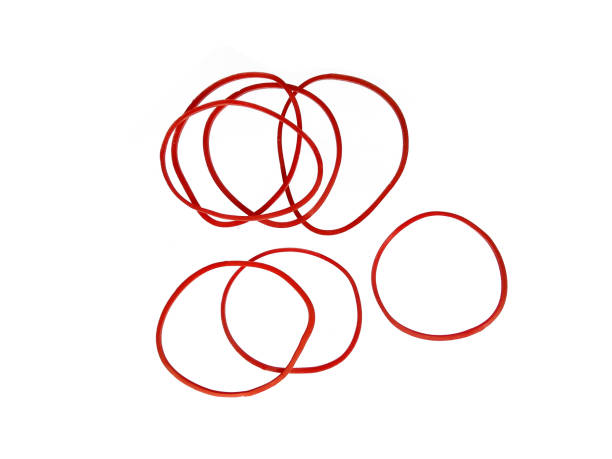 istock Rubber band isolated on white background. Colorful rubber band on white background 1686983538
