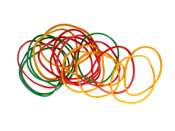 istock Rubber band isolated on white background. Colorful rubber band on white background 1686984079