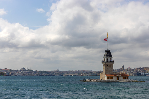 Maiden's tower after restoration in Istanbul