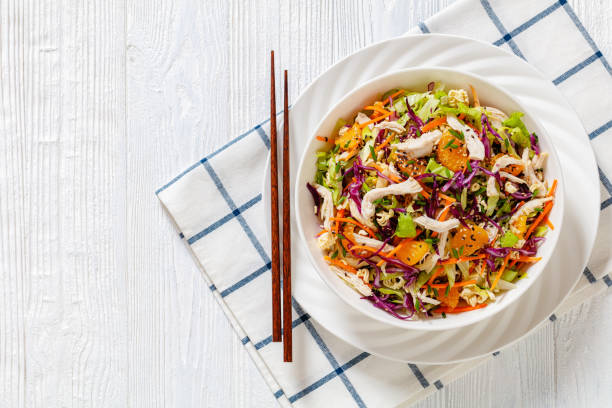 istock Chinese Chicken Salad with mandarins and veggies 1686998014