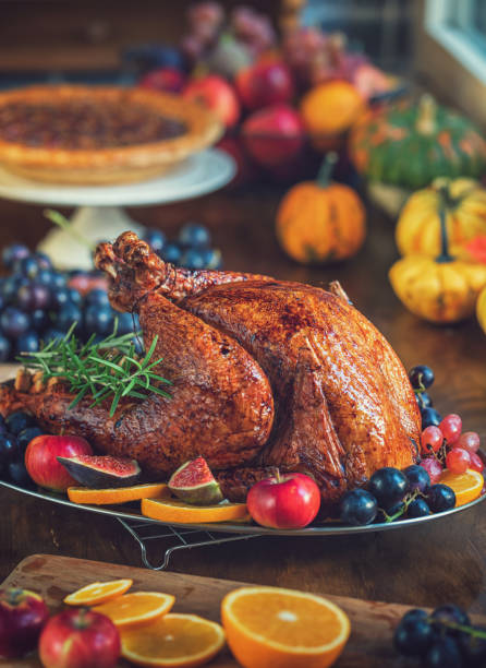 istock Traditional stuffed turkey for Thanksgiving holidays 1686998348
