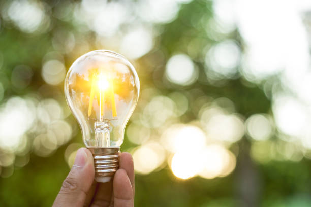 istock Save energy to reduce global warming.Creative ideas concept, light bulb for new ideas, object design for thinking. 1687003628