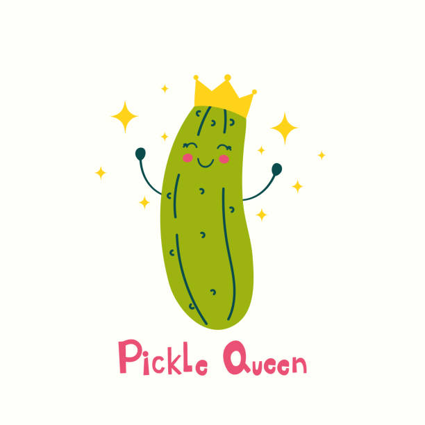 illustrazioni stock, clip art, cartoni animati e icone di tendenza di regina dei sottaceti - princess diet
