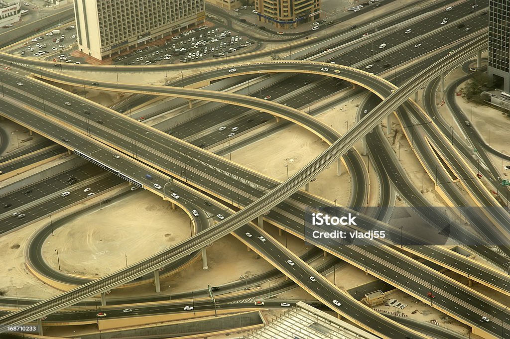ドバイ、アラブ首長国連邦のます。空から見た最高のブルジュハリーファ - アラビアのロイヤリティフリーストックフォト