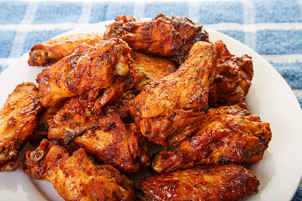 istock Chicken Wings with Mesquite Barbecue Sauce 168710675
