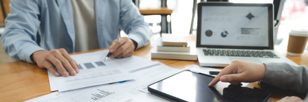 istock Startup business team discussing in strategy work process at modern office. 1687111570