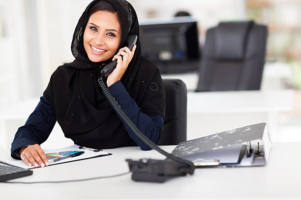 istock Arabian office worker on the phone 168711199