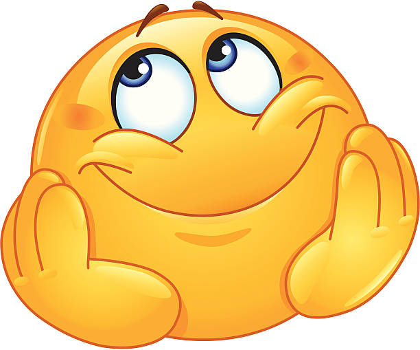 Dreamy Emoticon Stock Illustration - Download Image Now - Emoticon,  Anthropomorphic Smiley Face, Happiness - iStock