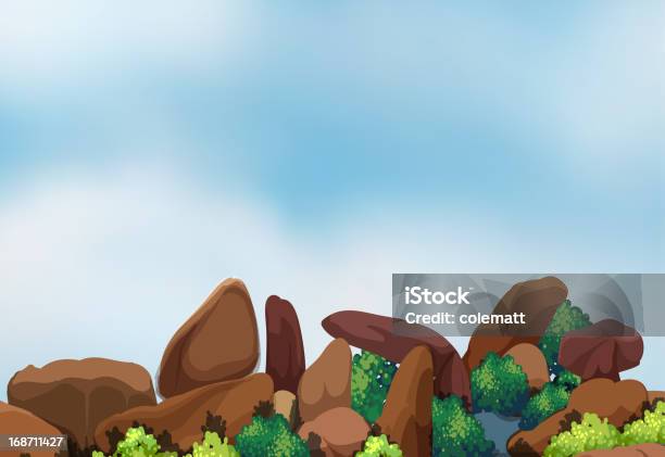 Big Rock Formazione - Immagini vettoriali stock e altre immagini di Ambientazione esterna - Ambientazione esterna, Biotite - Granito, Blu