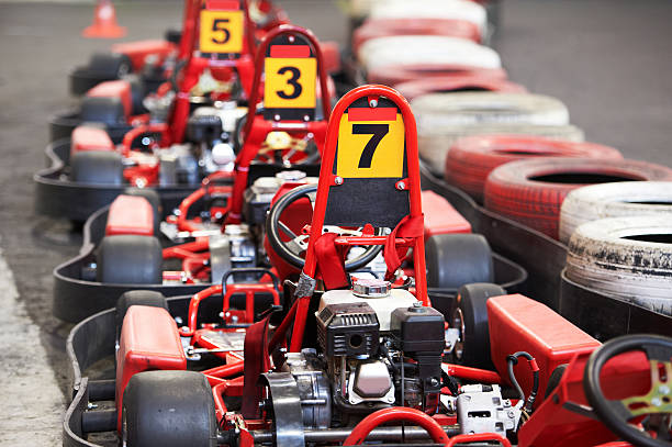 Machine karting Machine kart before the start go carting stock pictures, royalty-free photos & images