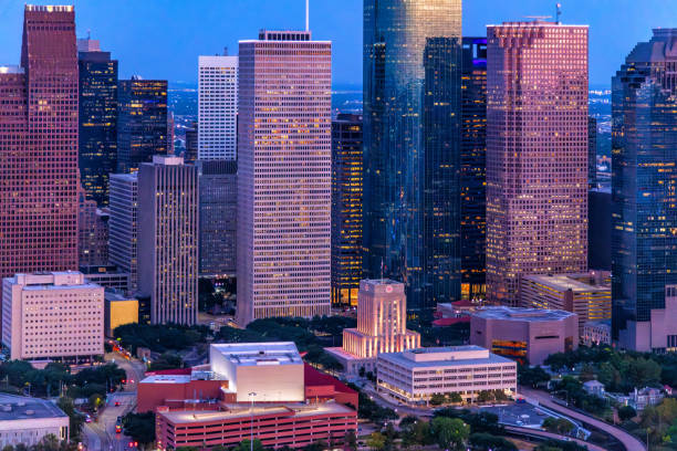 istock Downtown Houston Skyline at Dusk 1687121472