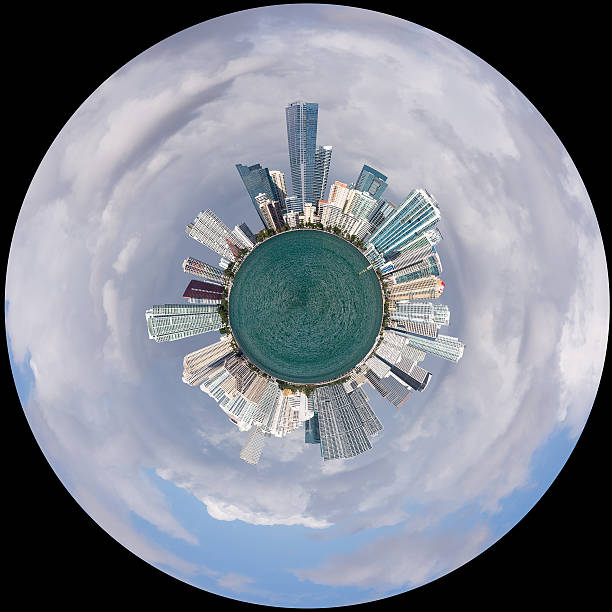 istock View of Miami Skyline as Little Planet 168712240