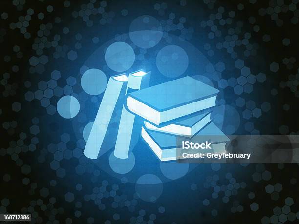 Foto de Livros Library e mais fotos de stock de Apoio - Apoio, Aprender, Azul