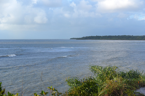 beach sea sunset ocean coastline Brazilian nature sea waves, dawn sunrise