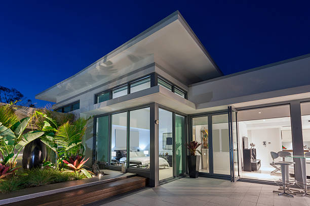 luxus-penthouse - house australia residential structure contemporary stock-fotos und bilder