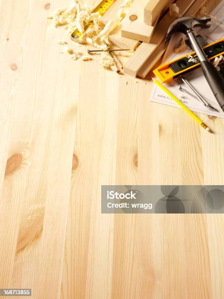 Holz Mit Textfreiraum Stockfoto und mehr Bilder von Baugewerbe - Baugewerbe, Bauholz, Bleistift