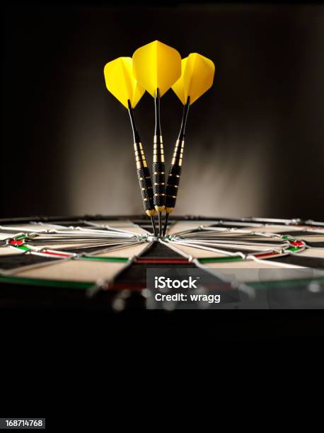 Copy Space In Darts Stock Photo - Download Image Now - Darts, Dart, Sports Target