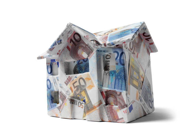 istock Paper House Made from Euros 168716184
