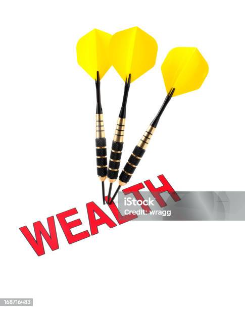 Three Darts In Wealth Stock Photo - Download Image Now - Accuracy, Achievement, Adversity