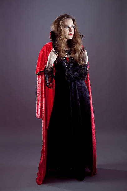 istock Young women in red long raincoat 168716495