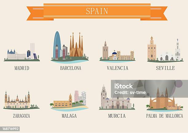 街のシンボルですスペイン - スペイン バルセロナのベクターアート素材や画像を多数ご用意 - スペイン バルセロナ, セビリア市, スペイン バレンシア