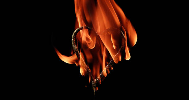 istock Burning Heart for Saint Valentine's Day 1687173779