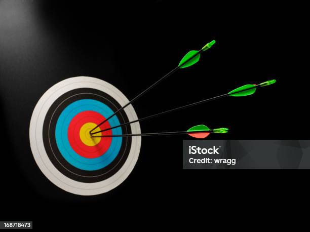 Achieving A Bulls Eye Stock Photo - Download Image Now - Accuracy, Adversity, Aiming