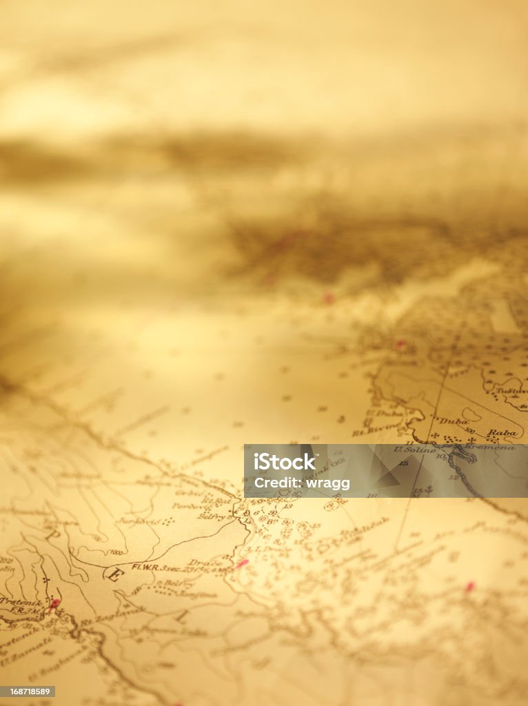 Навигационная карта с местом для копии - Стоковые фото Карта сокровищ роялти-фри