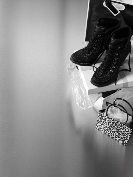 istock Boots and Shopping Bags 168720264