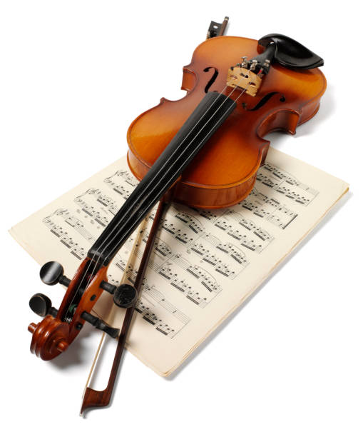 istock Sheet Music and Wooden Violin 168720304