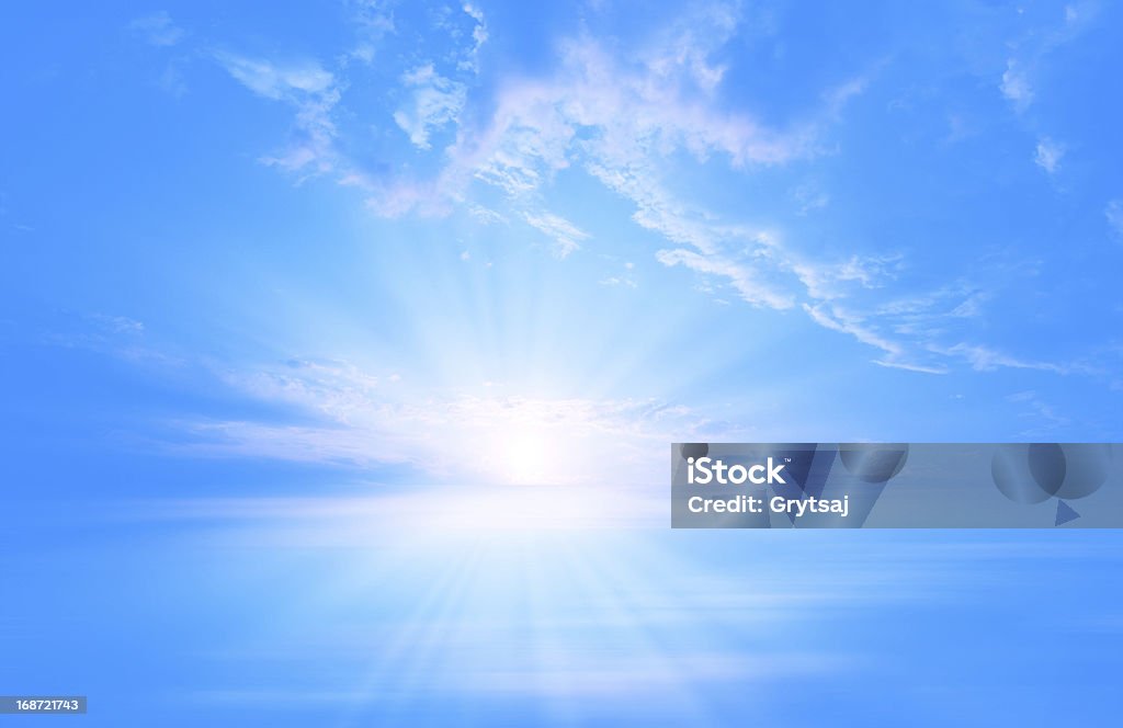 Tramonto al Blu - Foto stock royalty-free di Acqua