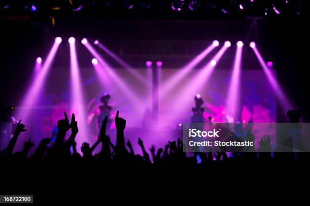 Fun Concert Party Stock Photo - Download Image Now - Purple, Blue, DJ