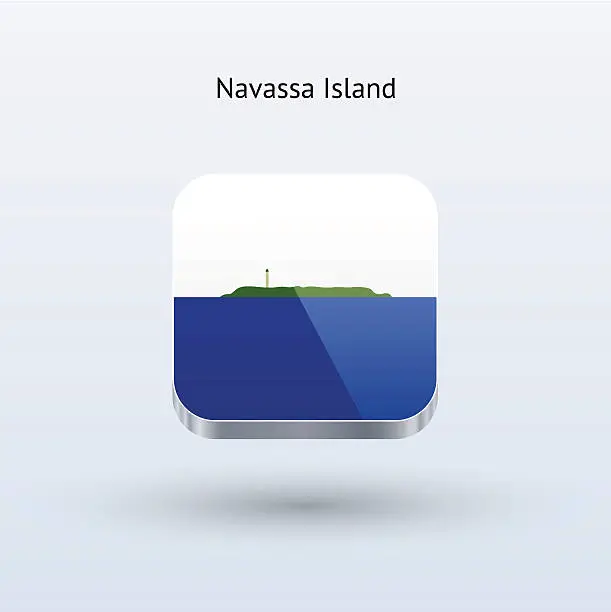 Vector illustration of Navassa Island Flag Icon