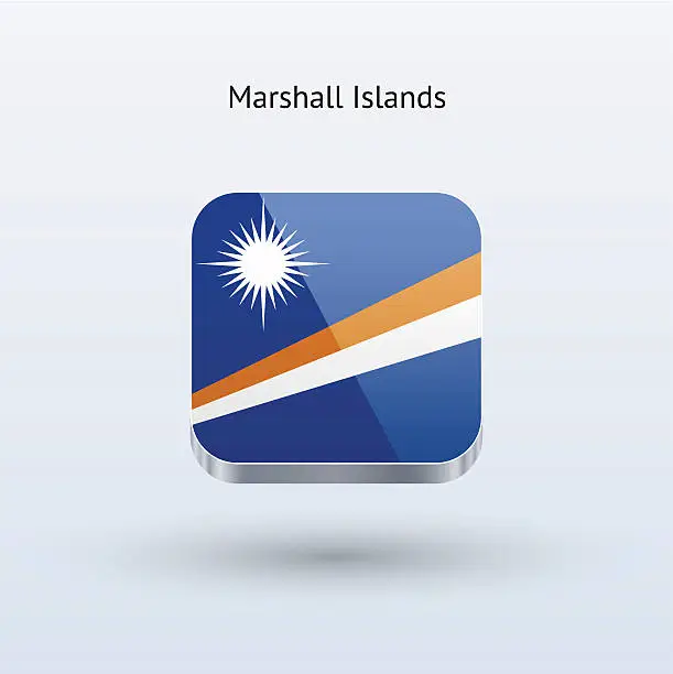 Vector illustration of Marshall Islands Flag Icon