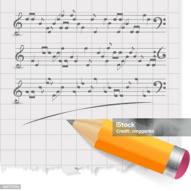 Notes De Musique Abstraiteplan Illustration Vectorielle Vecteurs libres de droits et plus d'images vectorielles de Partition musicale