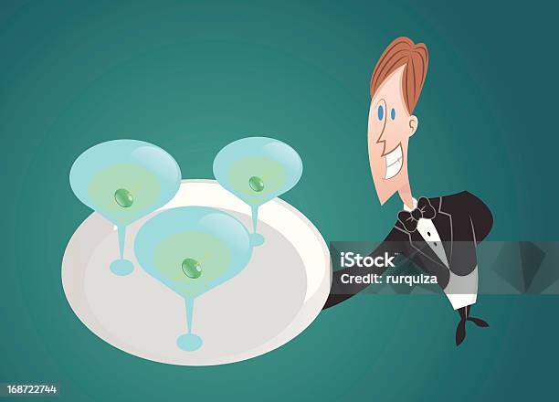 Напиток Обслуживание — стоковая векторная графика и другие изображения на тему You're hired - английское выражение - You're hired - английское выражение, Алкоголь - напиток, Белый