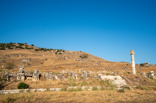 The scenic view of the ancient ruins of Sagalassos which are 7 km from Ağlasun, Burdur, in the Western Taurus mountains, at an altitude of 1450–1700 meters.