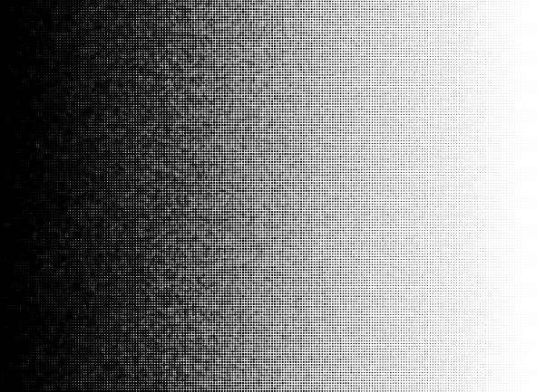 Stippled black grunge half tone dots gradient pattern vector art illustration